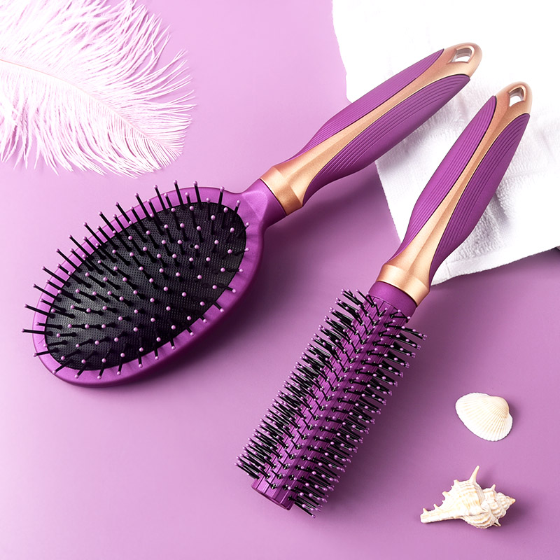 卷发内扣直发顺发按摩梳新设计