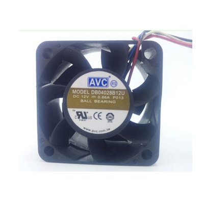 AVC DB04028B12U 12V 0.66A 4CM 4028 4线 PWM调速散热风扇