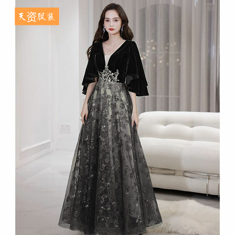 大码晚礼服胖mm宴会2024新礼服/晚装
