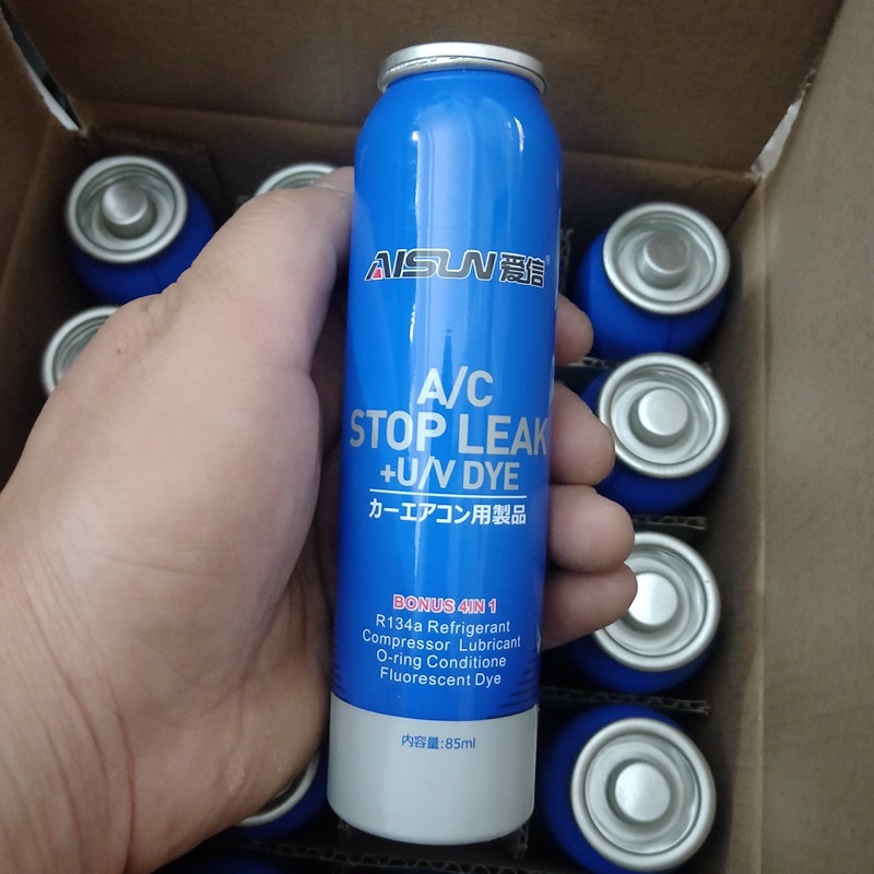 Aisun爱信空调补漏剂汽车荧光测漏检漏R134A雪种堵媒冷冻油堵漏剂