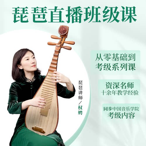 五色风琵琶直播课考级系列班级课