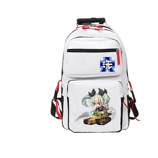 少女与战车周边 武部沙织 安丘比 Q版男女学生休闲双肩背包书包yj