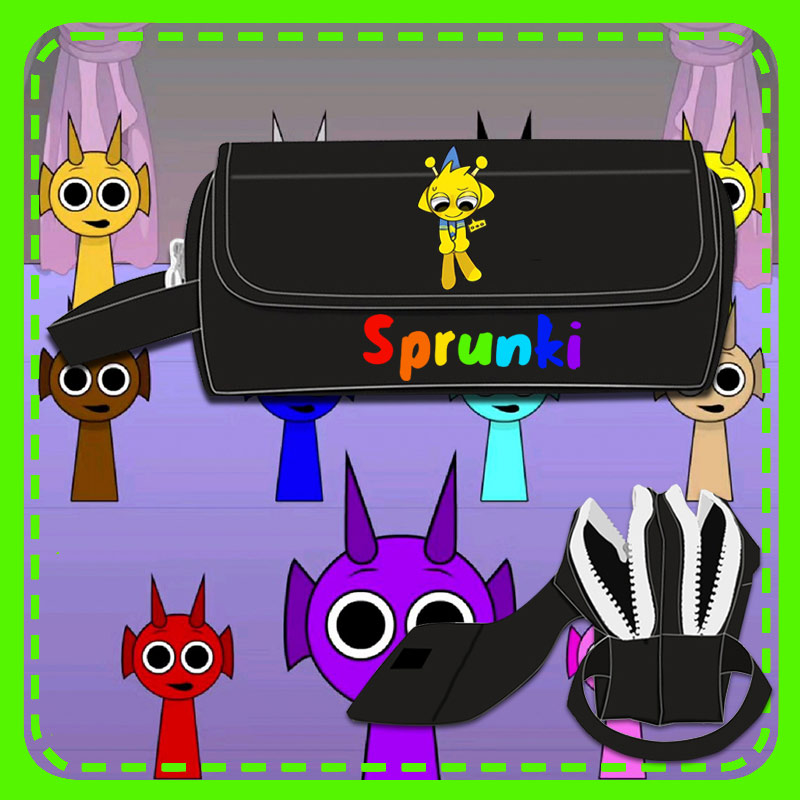 sprunki节奏盒子游戏周边文具盒
