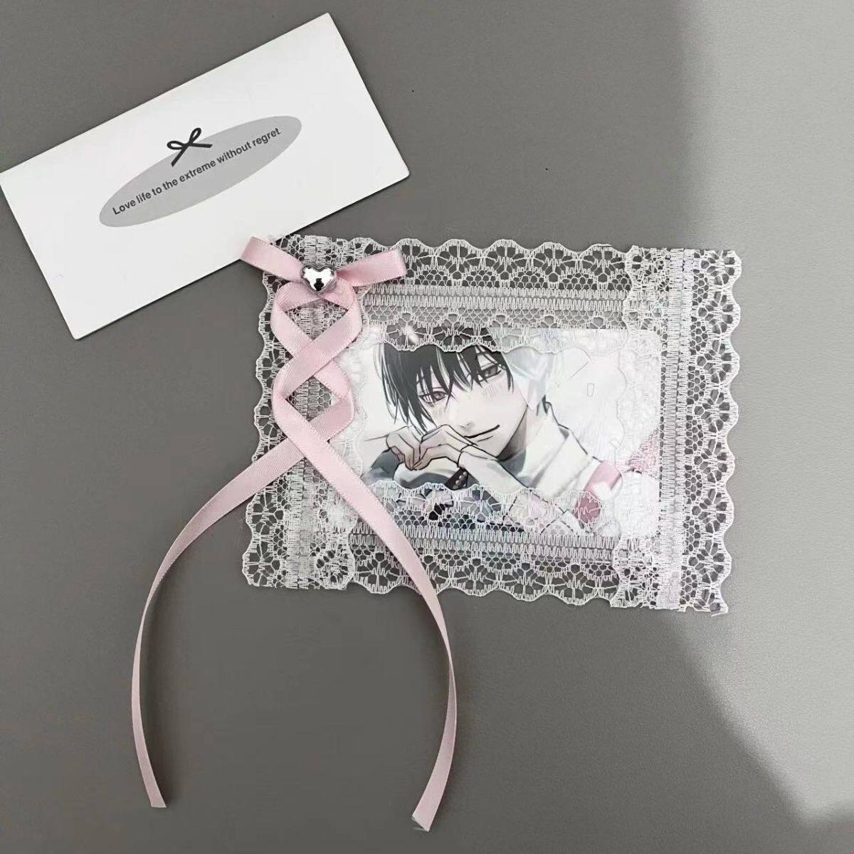 thumbnail for Hand-made DIY finished two-dimensional high-value star chaser ins style 3-inch small card Polaroid Goo card lace card set