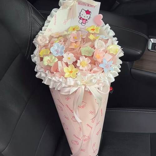 冰淇淋陶瓷kt娃娃卡通花束小清新