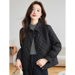 ROUMIKL轻薄服女2025冬季新款时尚洋气百搭小个子衣外套短款小袄