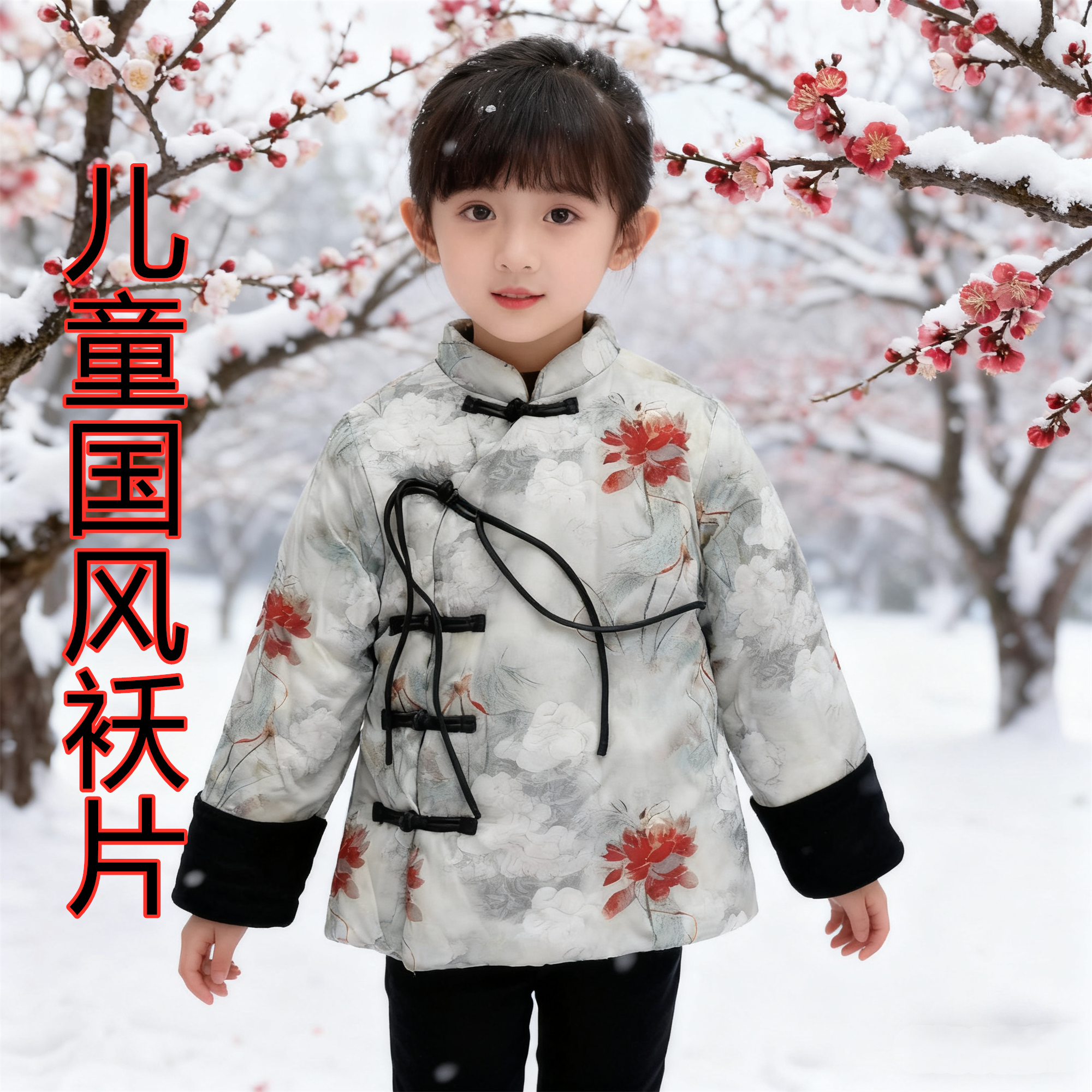 宝宝棉衣片半成品全棉自己动手工儿童男女纯棉花中国风冬袄皮布料