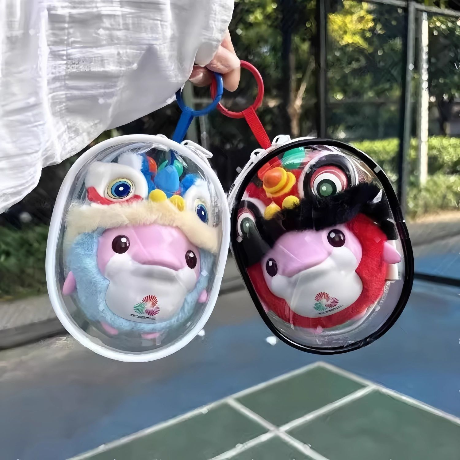 醒狮大湾鸡鸡笼娃包喜洋洋乐融融保护壳盲盒溜娃仓包收纳保护套