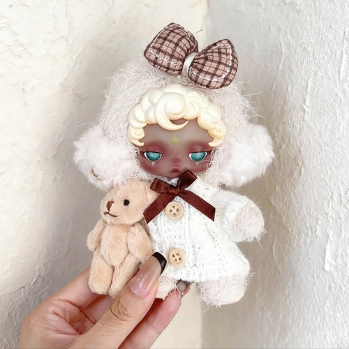 SP不眠剧场娃衣三代困困睡魔搪胶挂件套装适用于泡泡玛特着替服装