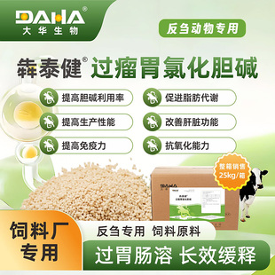 [大华生物]犇泰健50%过瘤胃氯化胆碱牛羊饲料厂专用饲料原料