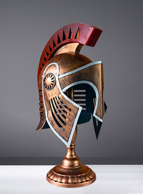 欧式仿真复古罗马勇士头盔模型