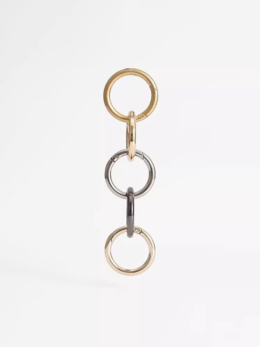 BAG RING BUCKLE ACCESSORIES OPEN SPRING RING BAG HOOK BUCKLE CHAIN ADJUSTMENT BUCKLE KEY RING OPEN RING FIVE METAL BUCKLE