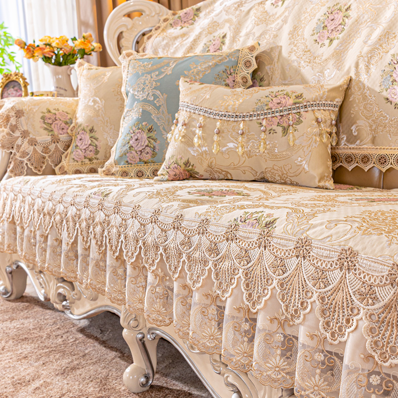 四季通用防滑沙发垫欧式奢华轻奢现代沙发套贵妃定制123沙发坐垫