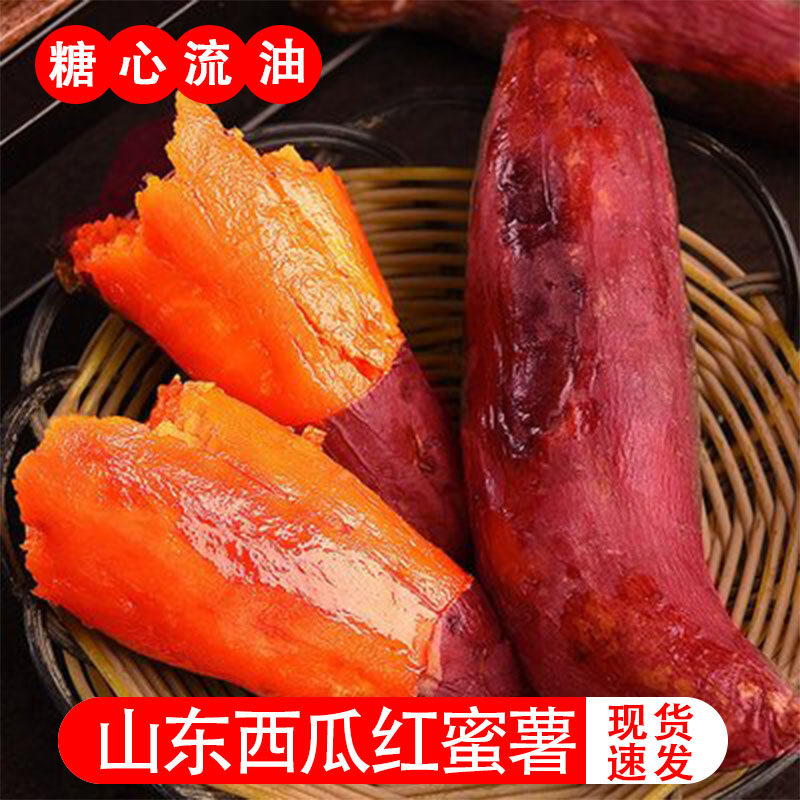 正宗沙地应季新鲜香甜地瓜西瓜红薯糖心流油烤蜜薯包邮产地发现挖
