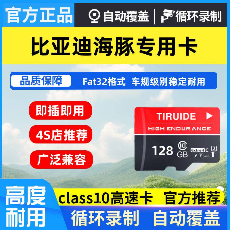 比亚迪海豚行车记录仪专用内存卡海豚哨兵模式高速存储卡tf卡SD卡