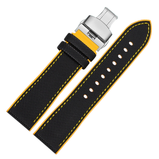 适配Emile Chouriet艾米龙硅胶手表带男挑战者莱蒙系列橡胶带21mm