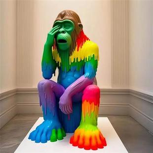 玻璃钢卡通形象公仔雕塑户外园林景观可爱动漫人物雕像装 饰摆件