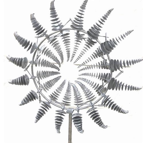 不锈钢风动雕塑城市地标创意摆件不夜城网红街道动态风车灯