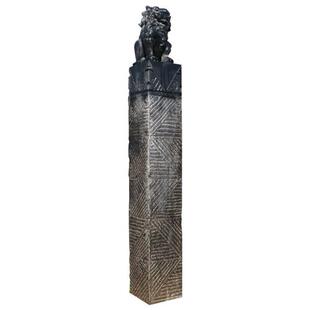 仿古做旧石雕动物拴马桩大理石柱子仿古拴马桩青石拴马桩石头柱
