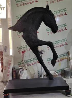 马头抽象酒店大堂大型落地雕塑售楼处大厅装饰品玻璃钢工艺品摆设
