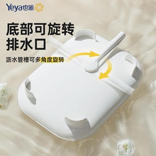 也雅碗碟收纳架碗筷沥水架厨房置物架盘子放碗收纳盒家用碗柜新款