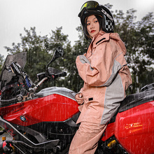 女分体套装 防水机车骑士雨服电动车全身防暴雨 杜汉摩托车雨衣雨裤