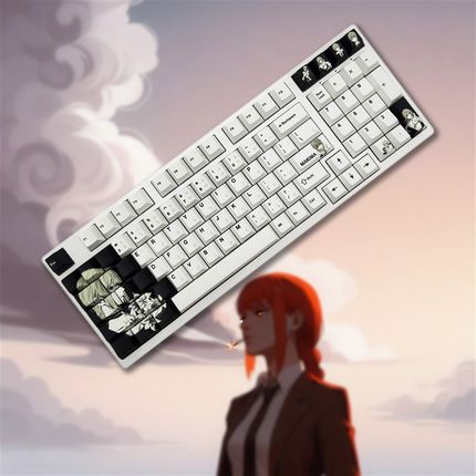 Makima电锯人玛奇玛磁轴wootzing机械键帽键帽原厂PBT五面热升华