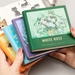 油画小画本方形画画本迷你绘画本简笔画随身携带本子空白本速写本手绘本图画本素描本小号a7口袋笔记本高颜值