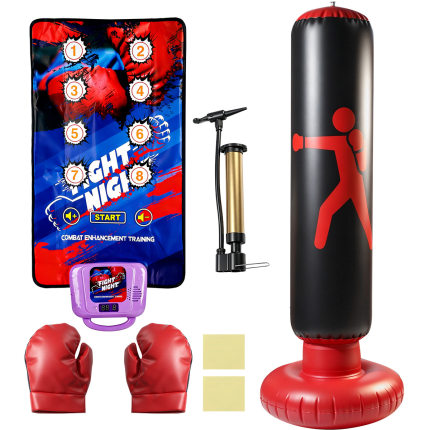 Children's boxing mat, sandbag, boxing bag trainer