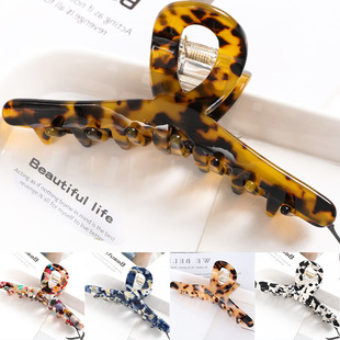 Acrylic Maillard Vintage Cross Hair Claw For Women Fashion