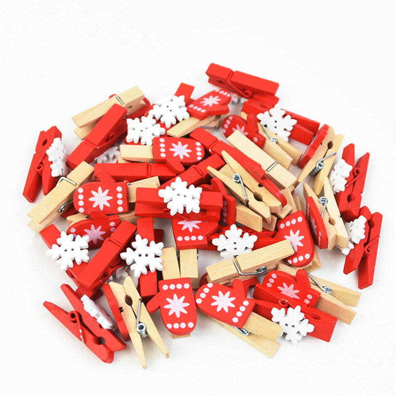 clip diy christmas ornaments decorations for home kids gift