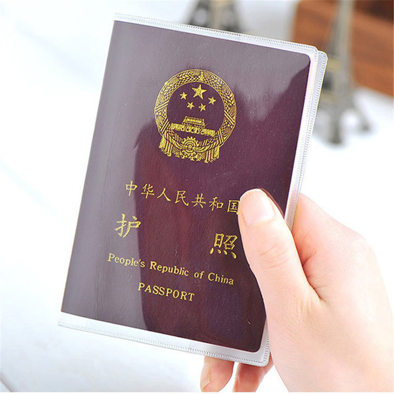 Waterproof Travel Dirt Passport Holder Cover Wallet Transpa-封面