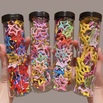 Children's colored small BB clip with girl's bangs, broken