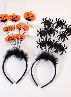 Pumpkin Ghost Hairpin Spider Costume Headpiece