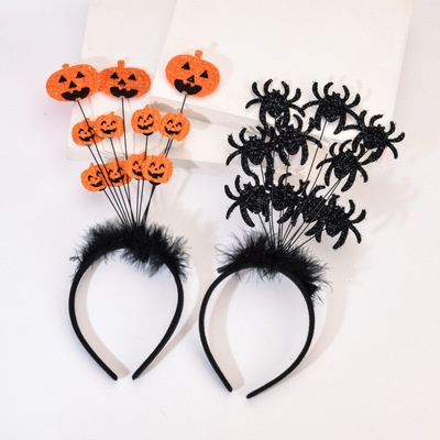 Pumpkin Ghost Hairpin Spider Costume Headpiece