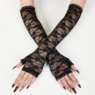 Sexy lace women's gloves for summer sun protection