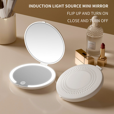 led Makeup mirror Portable mirror Touch up mirror Mini mirro