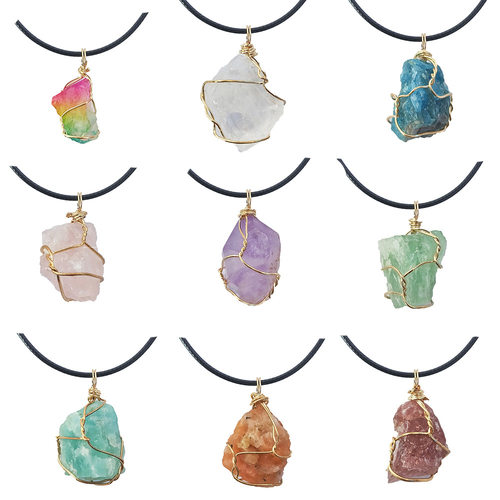 Topaz raw stone powder amethyst fluorite irregular stone nec