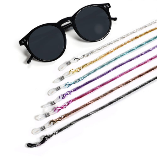 Men's and women's eyeglass chains, mesh chains, round mesh c