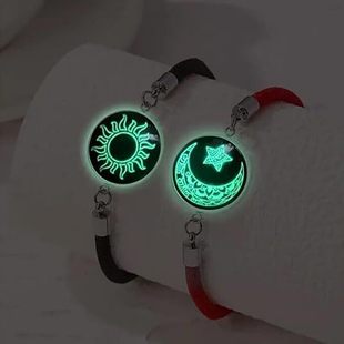 Romantic Luminous Sun Moon Couple Bracelets for Women Men