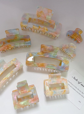 Dreamy colored acetic acid clip hair accessory
