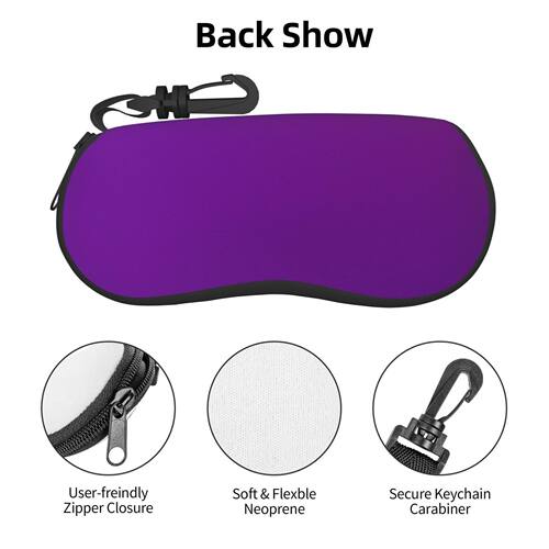 Sunglasses Neoprene Zipper Glasses Pouch,Portable Eyeglasses