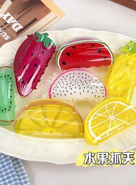 Fruit lemon clip acrylic hair accessory hair clip