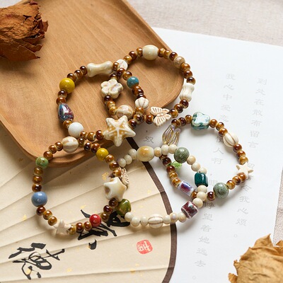 Colorful Handmade Ceramic Bracelet for Women and Men