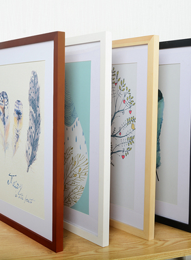 A A Wooden Frame Black White Color Photo Frames for Wall Ar