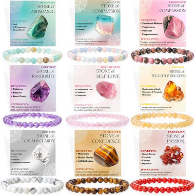 Genuine Natural Stone Bracelet Man Women Labradorite Red