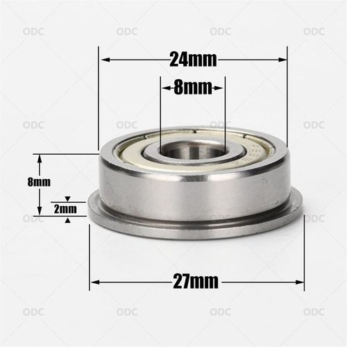 超级深沟球高速法兰轴n承F628ZZ法兰杯士挡边轴承8*24*8mm
