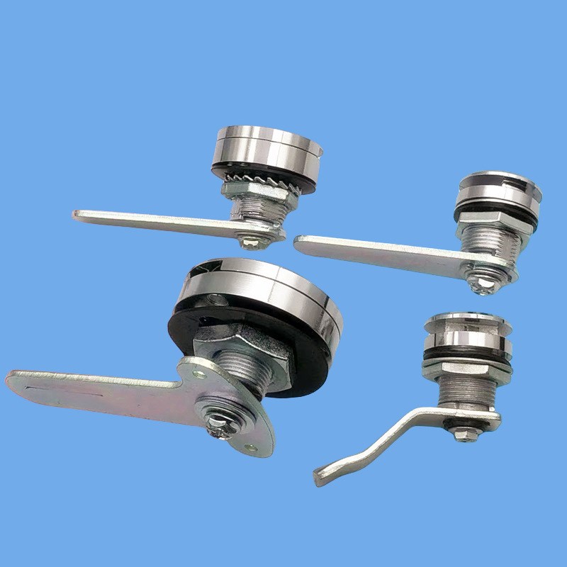 MS812圆柱锁 配电箱锁 sMS-A-172 转舌锁 红色手柄钥匙圆头锁叉子