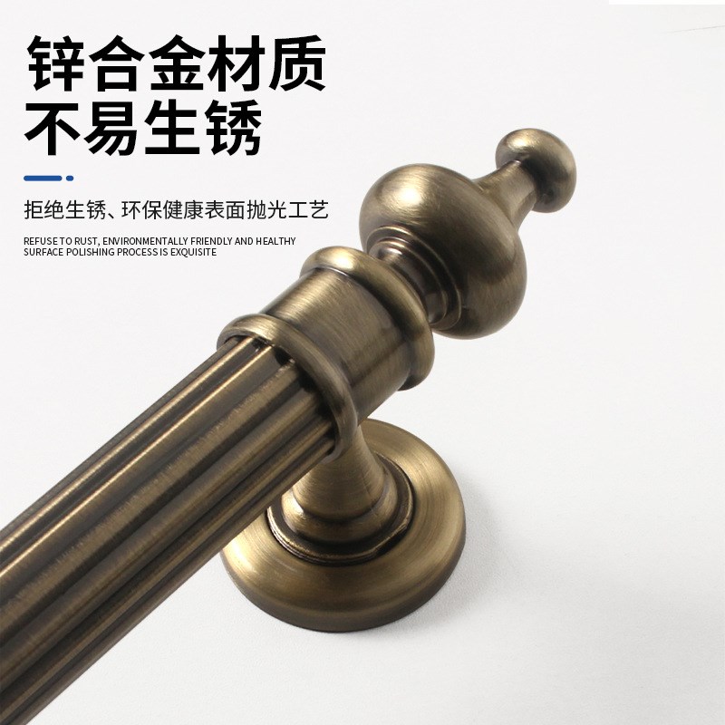 仿古拉手新中式豪华酒店rKTV大门木门把手不锈钢卧室房门明装拉手