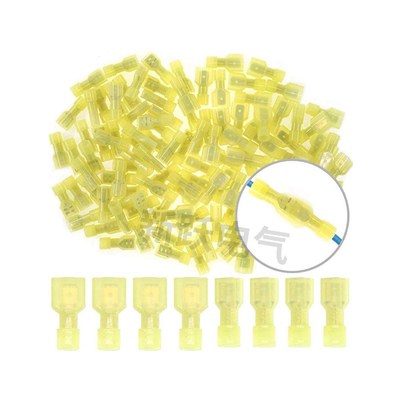 180PCS尼龙公母对接端子插簧插片对插 端子盒装端子组合